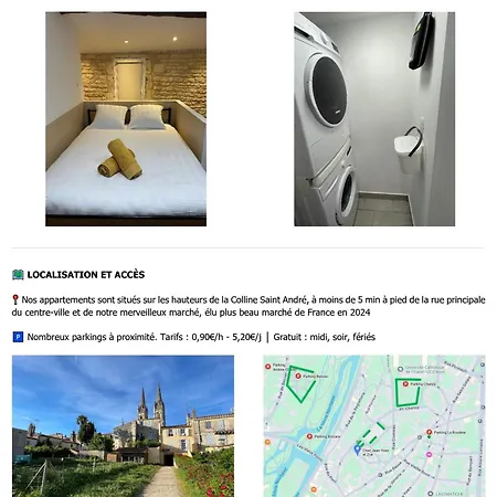 Apartmán Chez Jean-yves Et Zoe - Le Saint Andre - Au Calme, Tres Propre, Proche Parkings, Clim *